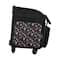 Everything Mary Black Floral 4-Wheel Collapsible Deluxe Sewing Machine Storage Case